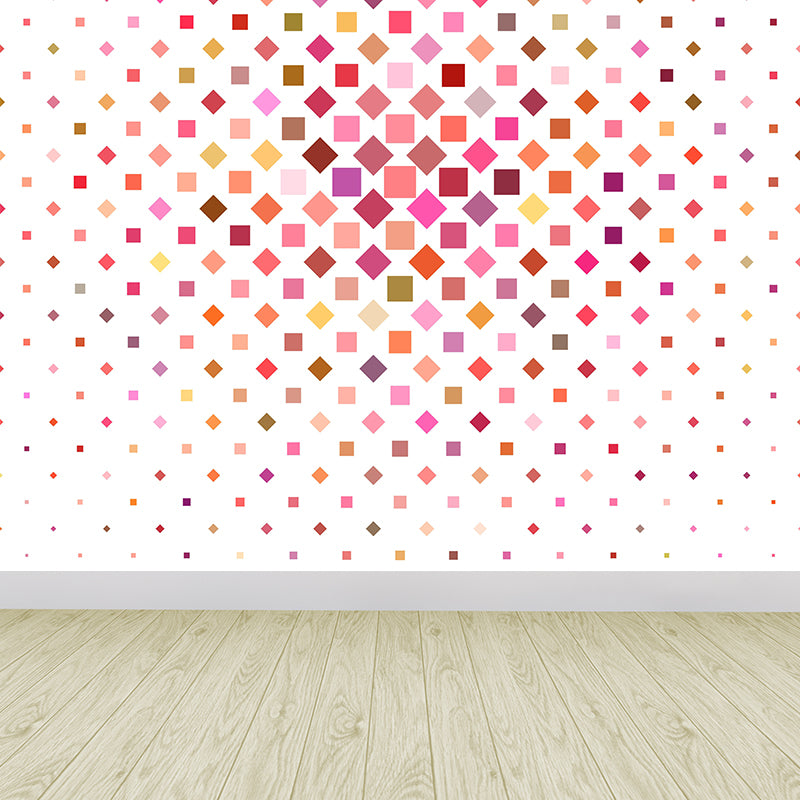 Contemporary Geometric Mural Wallpaper Little Square Multiple Sizes Available