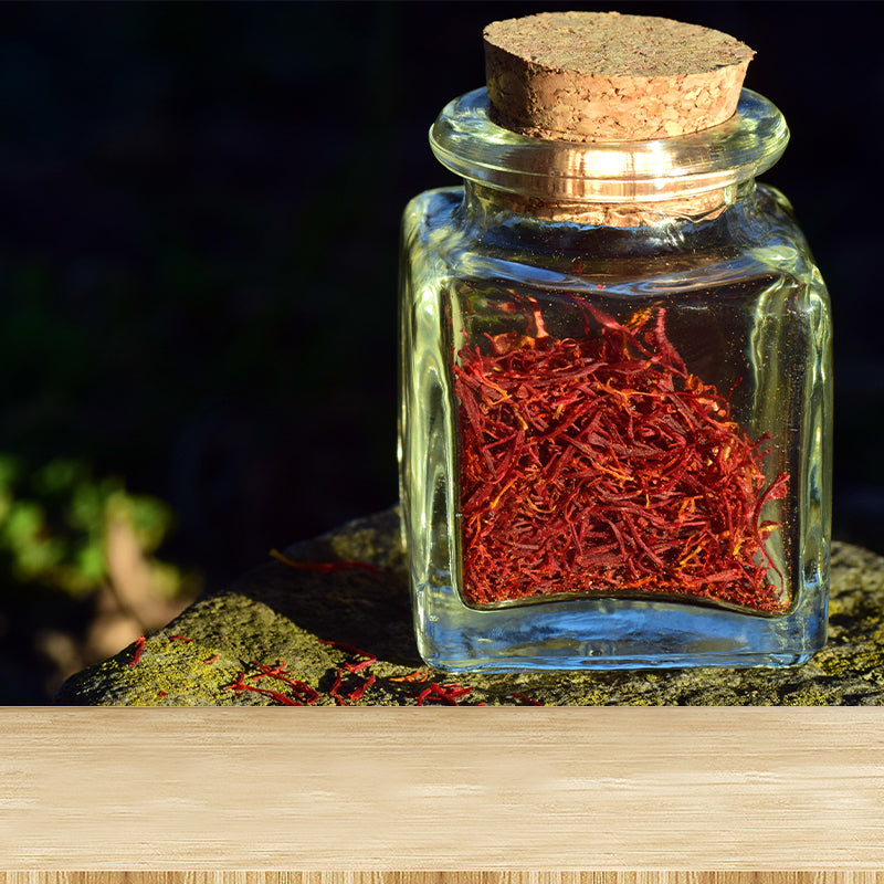 Wild Saffron Wall Mural Mildew Resistant Backsplash Wall Covering Kitchen Murals