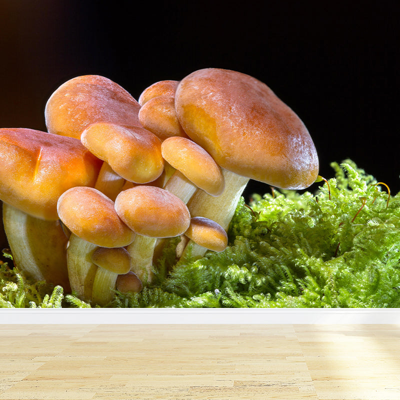 Mushroom Plant Modern Style Mural Environment Friendly Wallpaper for Home Decor