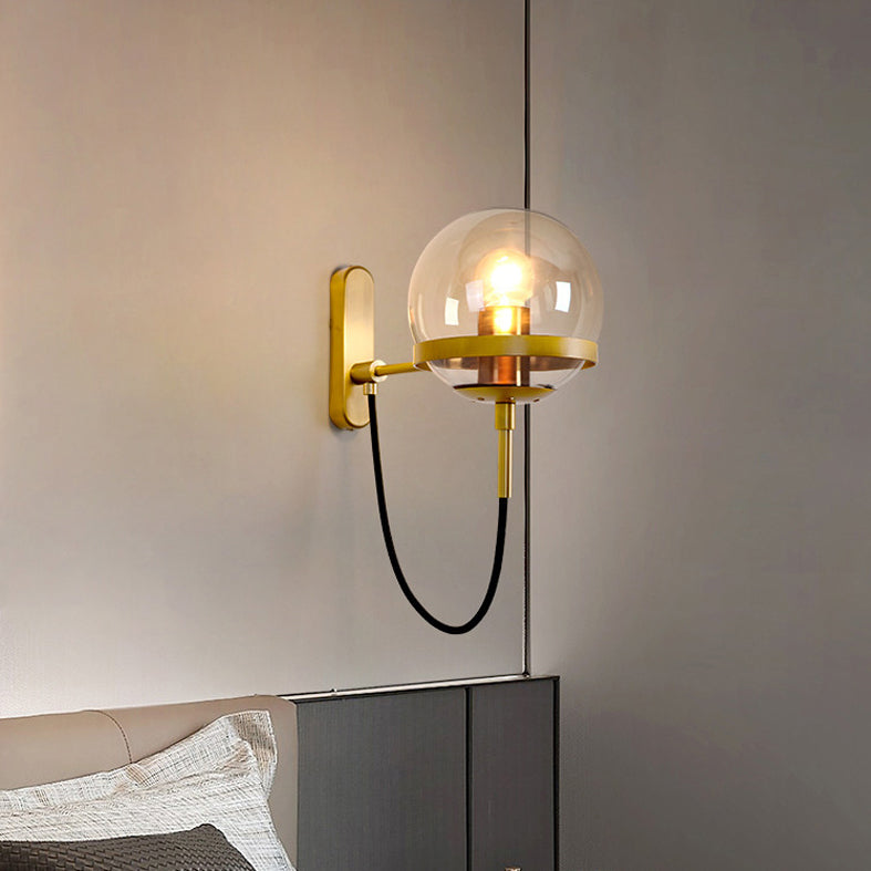 Illuminazione da parete a parete a forma di vetro Apparecchiatura da parete in stile contemporaneo