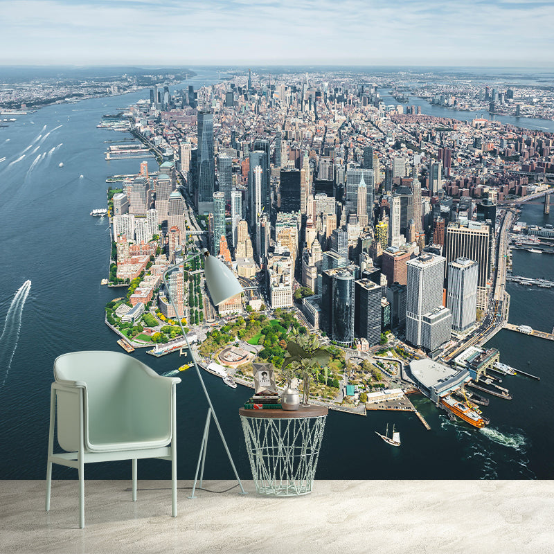 Contemporary City Wall Mural Photography Living Room Bedroom Wall Covering