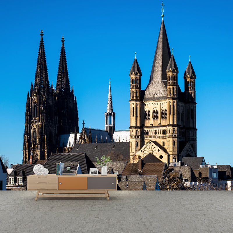 Contemporary City Wall Mural Photography Living Room Bedroom Wall Covering