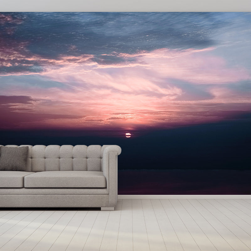 Sky View Contemporary Wall Mural Modernist Wall Covering for Bedroom Decor