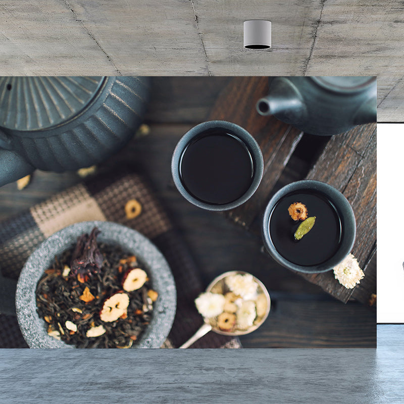 Nice Coffee Wallpaper Mural Full Size Business Wall Covering for Coffee Shop