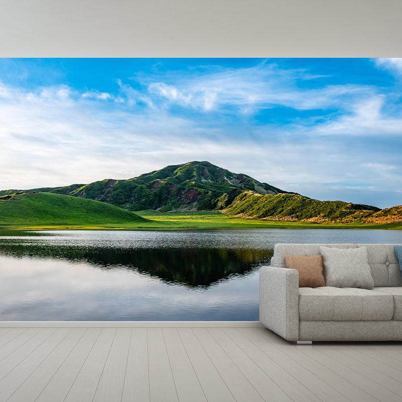 Contemporary Mountain Mural Wallpaper Photography Horizontal for Bedroom