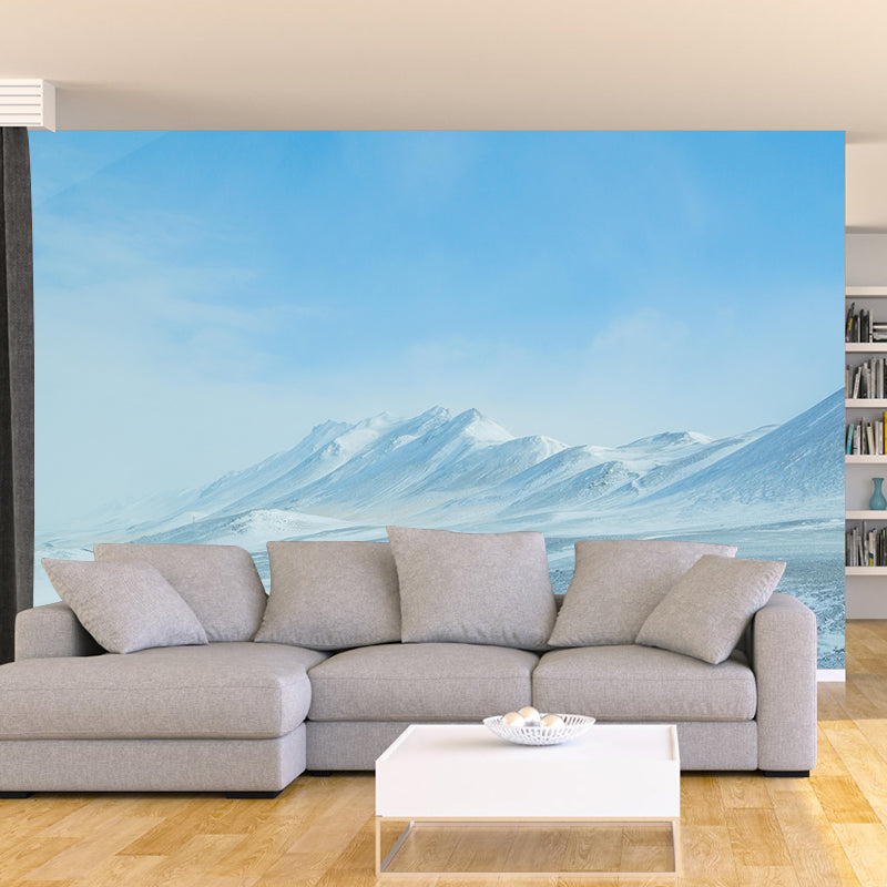 Huge Mountain Modernist Wall Mural Decal Photography Stain Resistant for Living Room