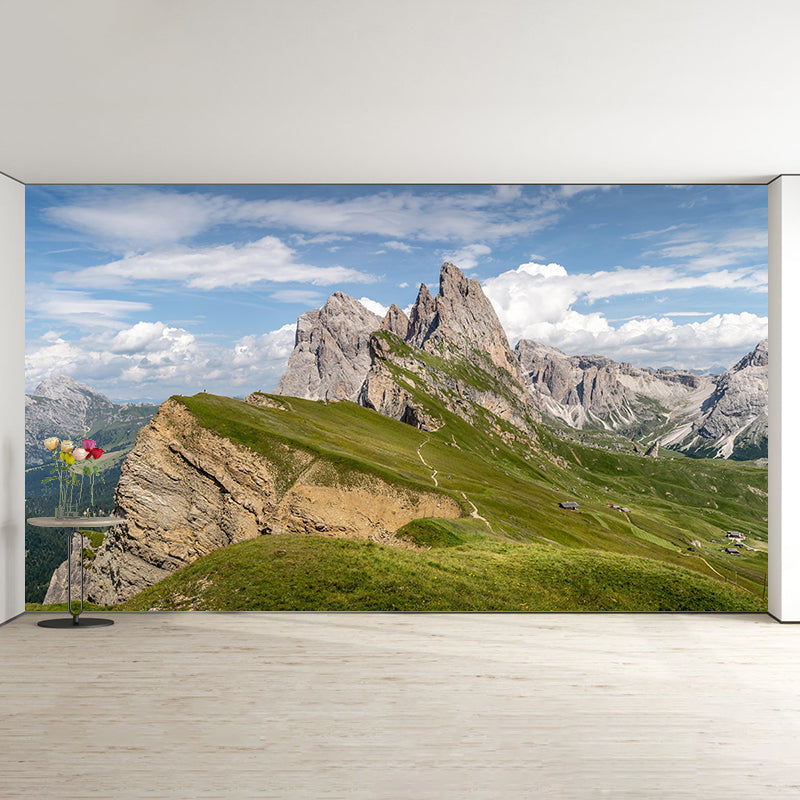 Huge Mountain Modernist Wall Mural Decal Photography Stain Resistant for Living Room