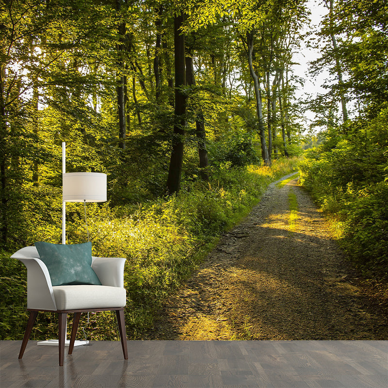 Nature Forest Wall Mural Eco-friendly Modernism Wall Decoration in Soft Color