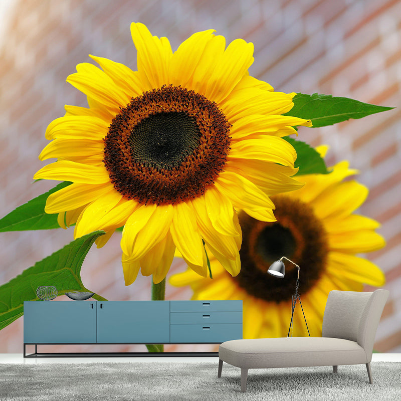 Beautiful Flowers Wallpaper Mural Eco-friendly Wall Decor for Living Room