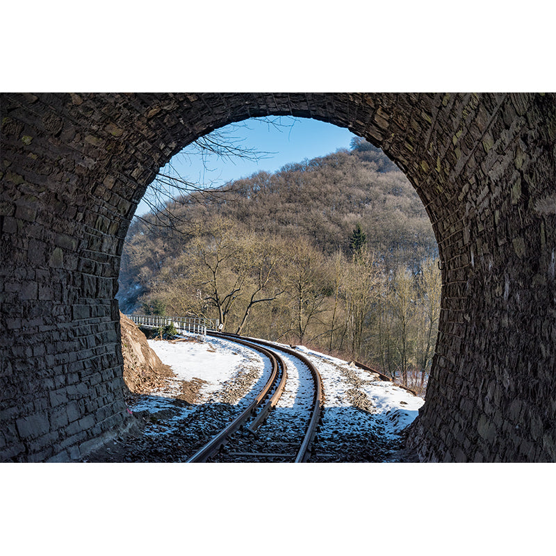 Mildew Resistant Tunnel Mural Wallpaper 3D Scene Wall Decor Bedroom Wall Murals