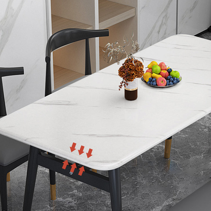 Modern Standard Sintered Stone Top Dining Room Set of Rectangle Shape for Kitchen Table Set