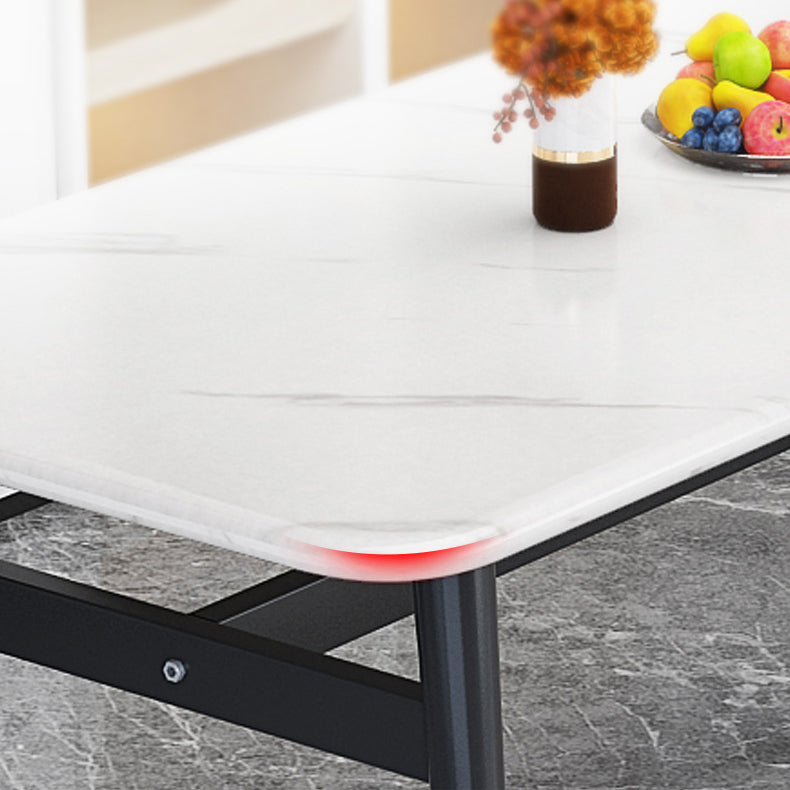 Modern Standard Sintered Stone Top Dining Room Set of Rectangle Shape for Kitchen Table Set