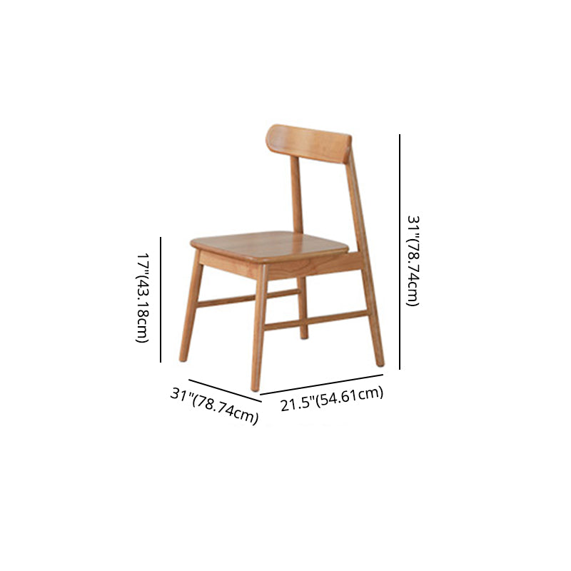 Modern Fixed Dining¬†Room¬†Table¬†Set Solid Wood Top Kitchen Dining Furniture with 4 Legs Base