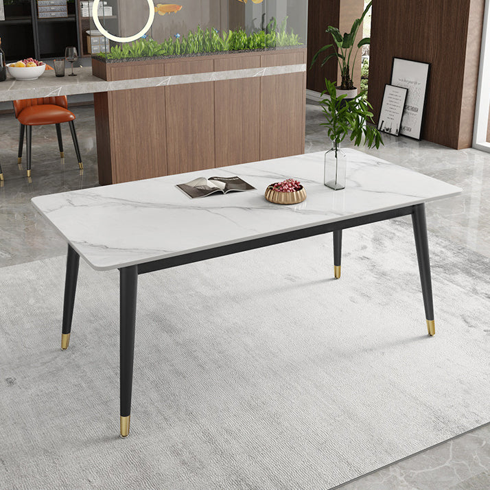 Modern Style Sintered Stone Dining¬†Room¬†Set with Rectangle Shape Dining Table Furniture