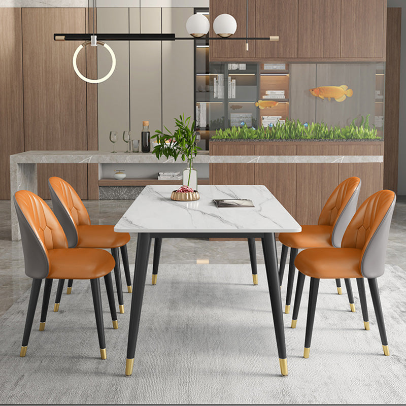 Modern Style Sintered Stone Dining¬†Room¬†Set with Rectangle Shape Dining Table Furniture