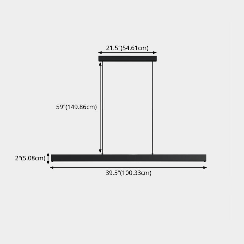 Metal Linear Island Lighting Chandelier Lighting Fixtures Modern Chandelier