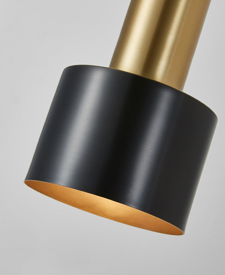 Luci a muro metallici cilindici Lampade a parete moderna a 1 luci per soggiorno