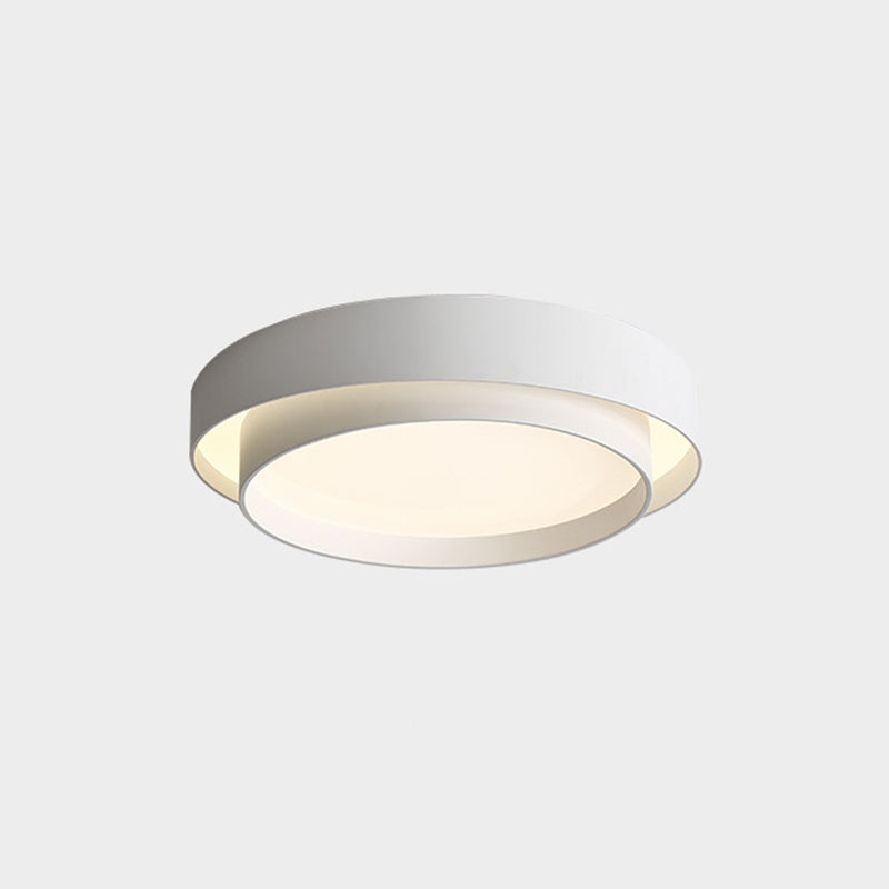 Acrylic Circular LED Ceiling Light in Modern Concise Style Wrought Iron Flush Mount for Living Room
