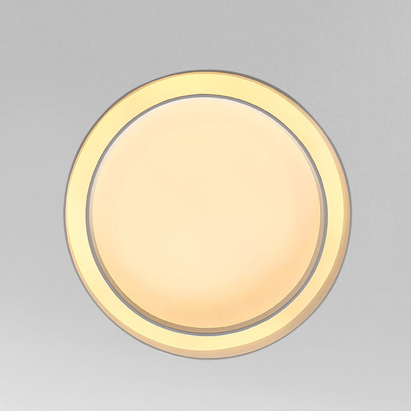 Acrylic Circular LED Ceiling Light in Modern Concise Style Wrought Iron Flush Mount for Living Room