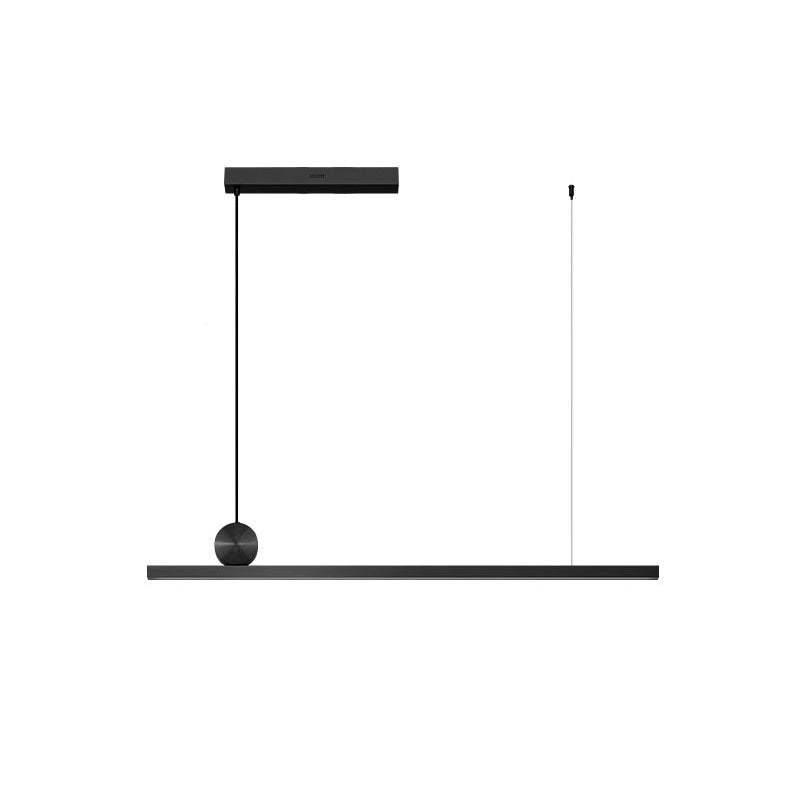 Linear Metal LED Island Light Fixture New Modern Ceiling Pendant Light for Dining Room