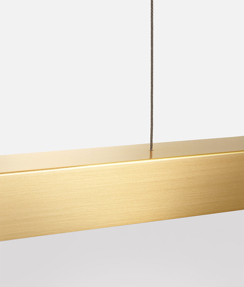 Luminaire linéaire en métal à LED Island Nouveau pendentif de plafond moderne pour salle à manger