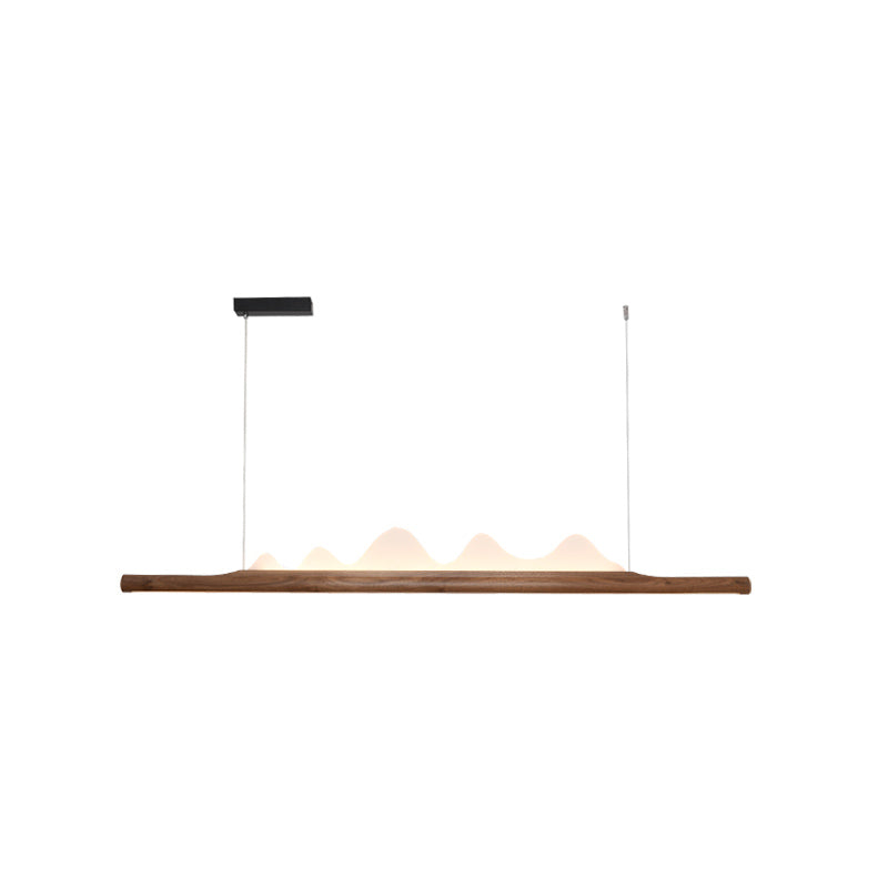 Idées d'éclairage à l'île LED moderne nordique lampe à lustre linéaire pour salle à manger