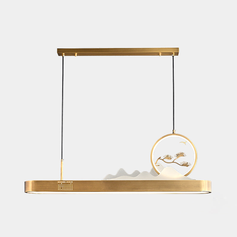 Éclairage de l'île moderne chinoise LIGENTE PRENDANT LED LIGHT