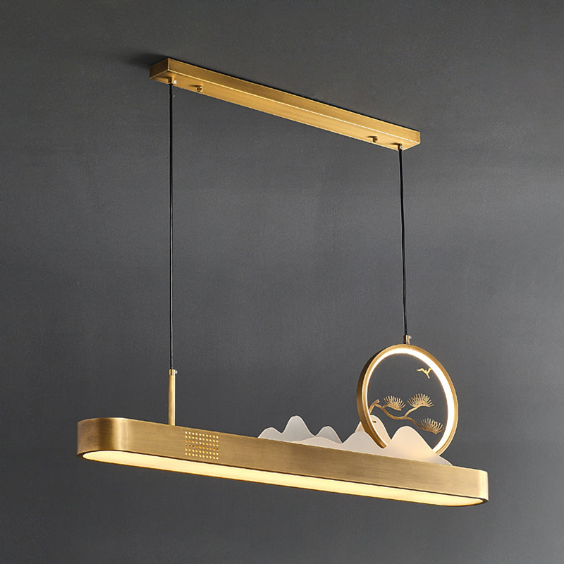 Luces LED lineales de 1 luces lineales de iluminación de la isla china para el comedor