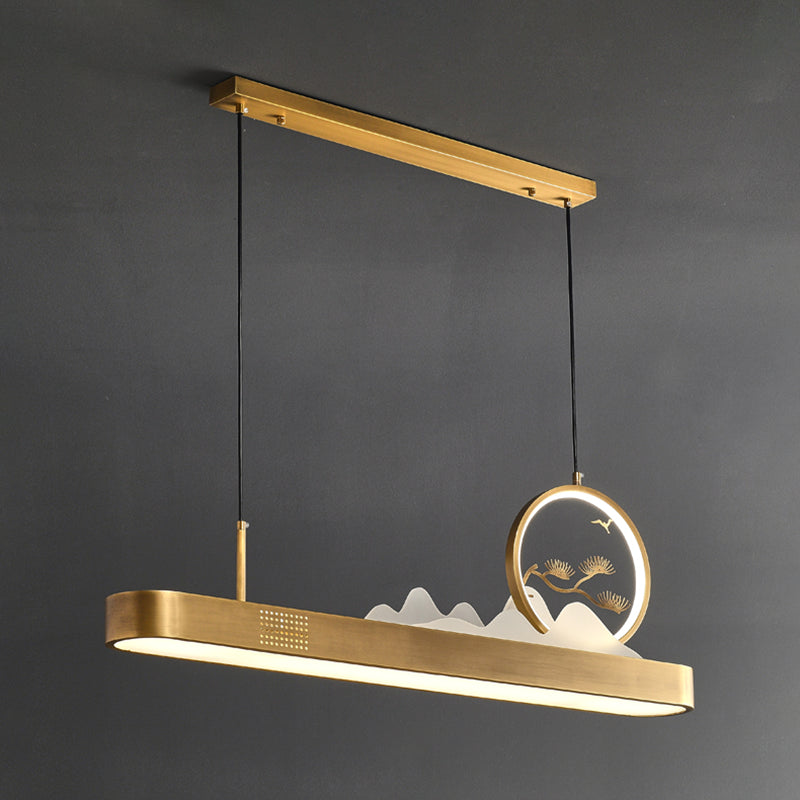 Luces LED lineales de 1 luces lineales de iluminación de la isla china para el comedor