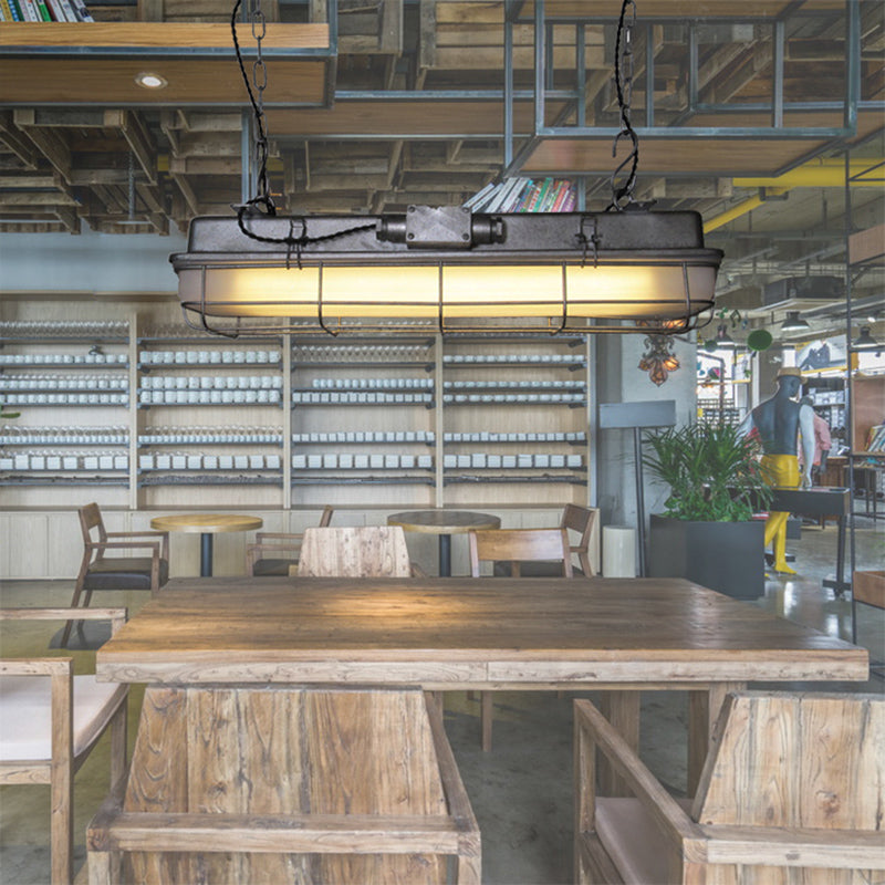 Éclairage d'île linéaire métal