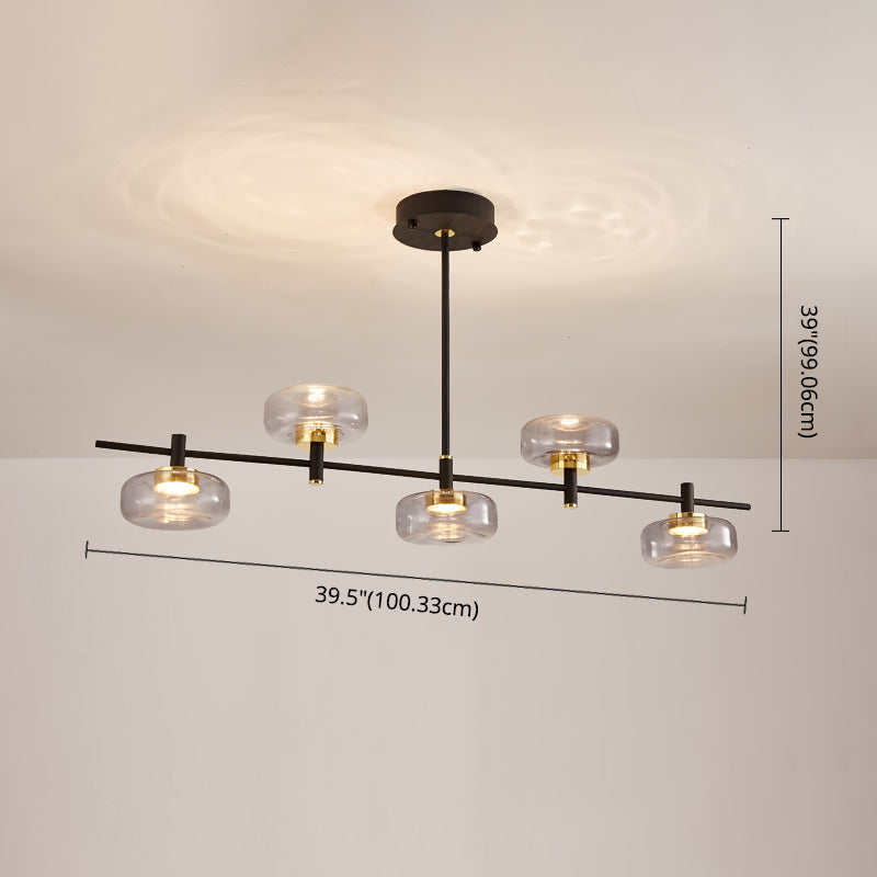 5 Light Kitchen Island Pendant Linear Pendant Lighting Island Light Fixtures