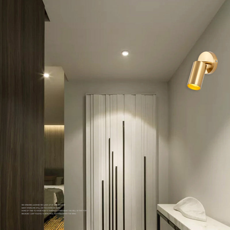 Fissaggi di illuminazione con funce in metallo a 1 luce Lampada da parete in stile moderno per camera da letto