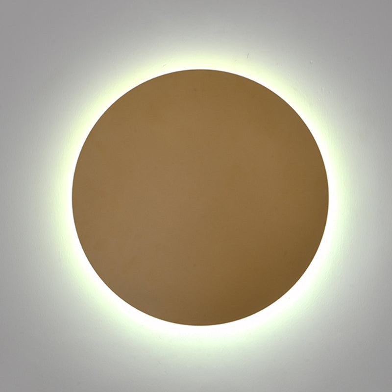 Goldene metallwandmontierte Leuchte moderne Stil kreisförmiger 1 Lichtwandleuchte