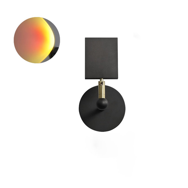 Lampada a parete a LED armata a 1 luce moderna a parete in metallo montato per la camera da letto