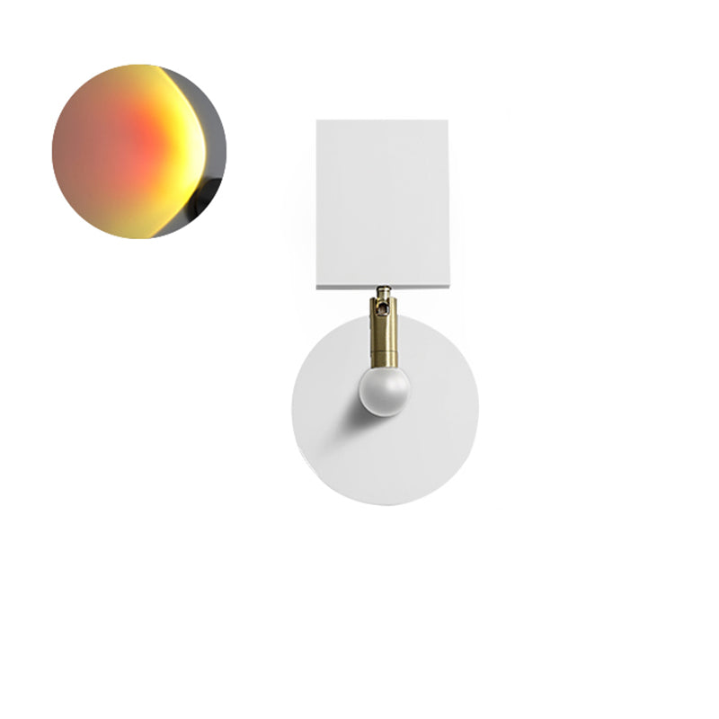 Lampada a parete a LED armata a 1 luce moderna a parete in metallo montato per la camera da letto