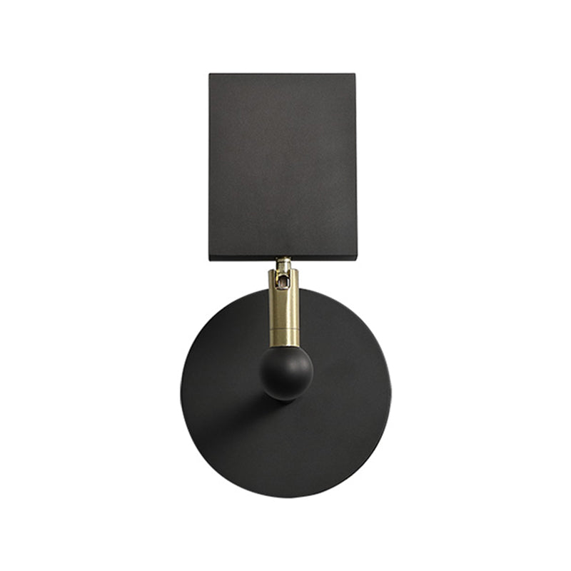 Lampada a parete a LED armata a 1 luce moderna a parete in metallo montato per la camera da letto