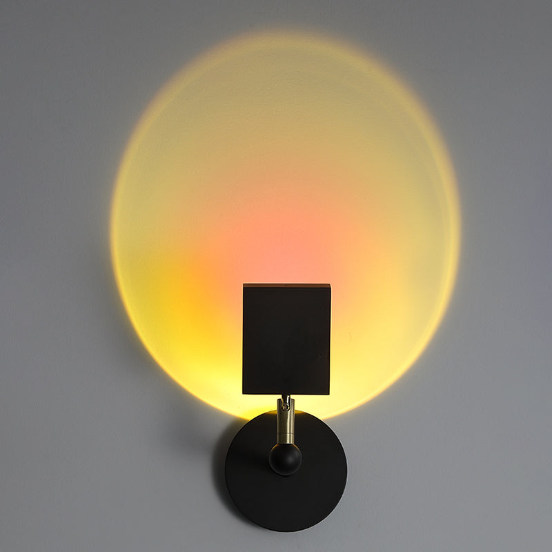 Lampada a parete a LED armata a 1 luce moderna a parete in metallo montato per la camera da letto