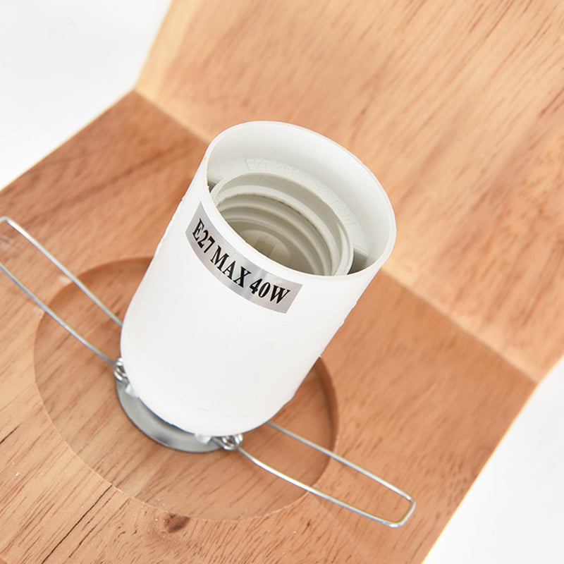 1 Licht geometrische Wandleuchten moderne einfache Stil Holzwandbeleuchtung in Braun