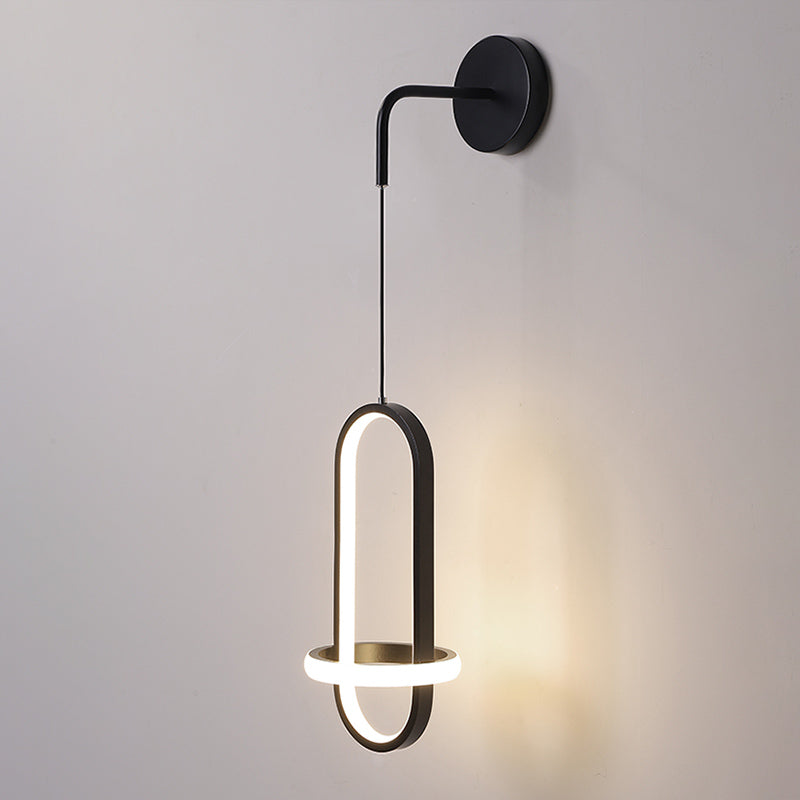 Luce contemporanea a 2 luci a 2 luci a parete a parete montata per la camera da letto