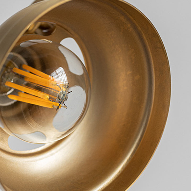 Goldene Metallwandlampe Leuchten Industrial Swing Arm Lampe für Schlafzimmer