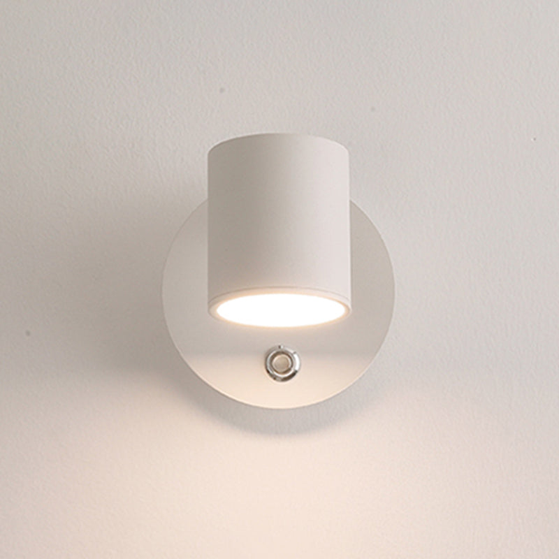 Minimalism Adjustable Metal Wall Sconce 1-Light Wall Mounted Lamp for Bedroom