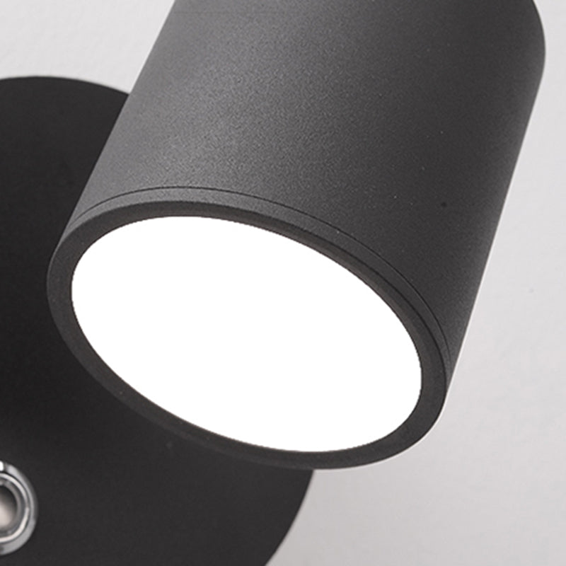 Minimalism Adjustable Metal Wall Sconce 1-Light Wall Mounted Lamp for Bedroom