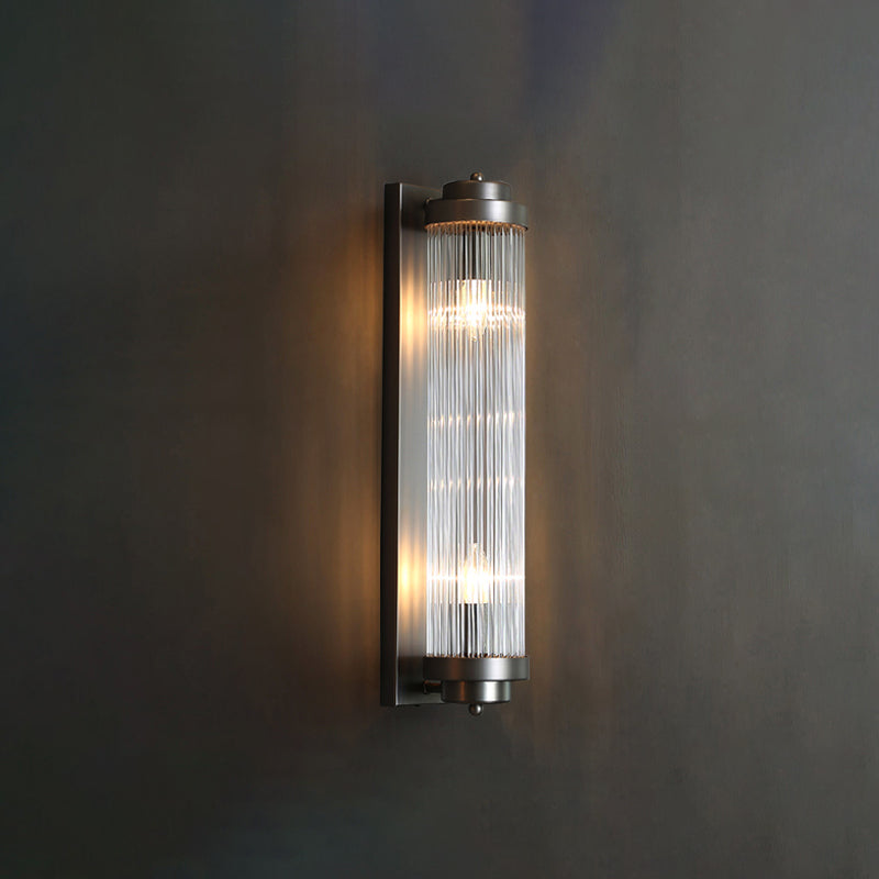 Cylinder 1-Light Modern Sconce Light Crystal Wall Lighting Ideas for Living Room