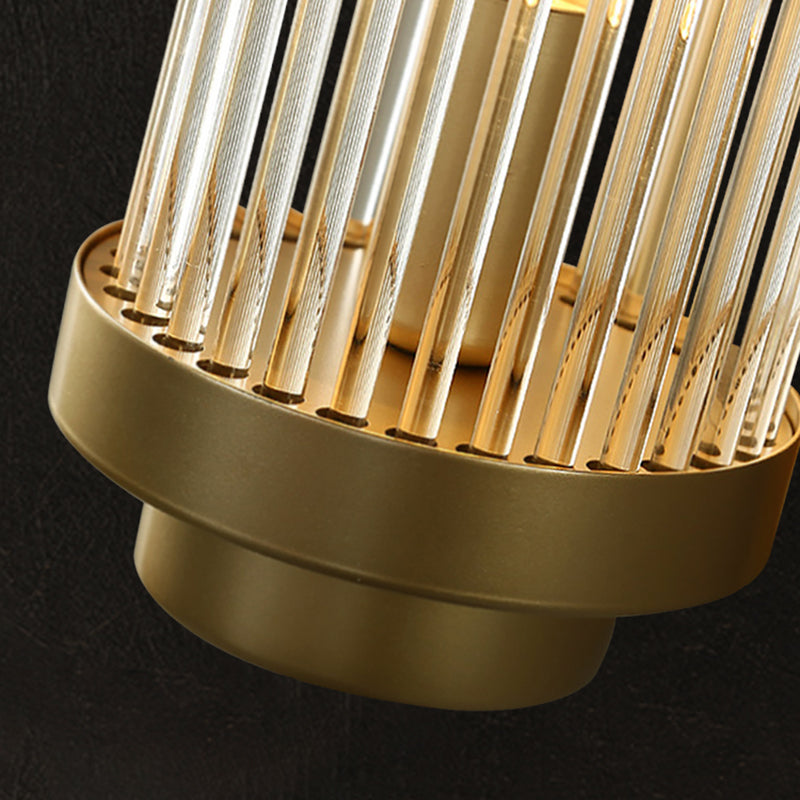 Cilindro a 1 luce moderna fonce luce luce cristallo idee per il soggiorno