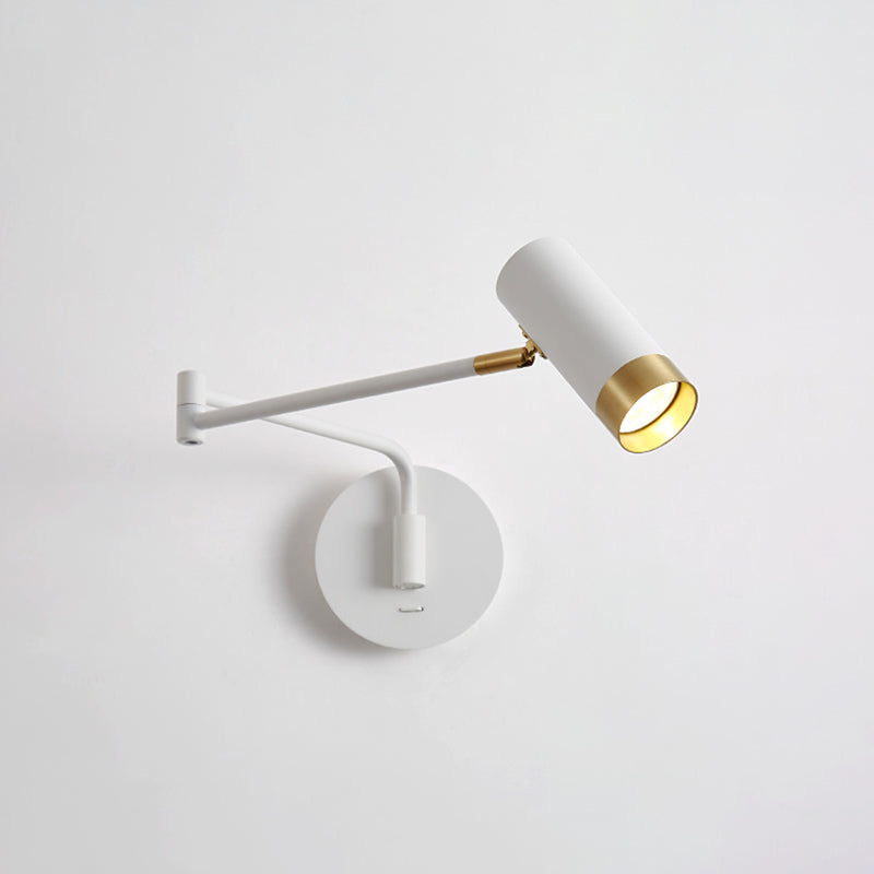 Swing braccio muro di appunti di appuntamento leggero a 1 luce moderna metallica funce da parete in stile moderno per lo studio