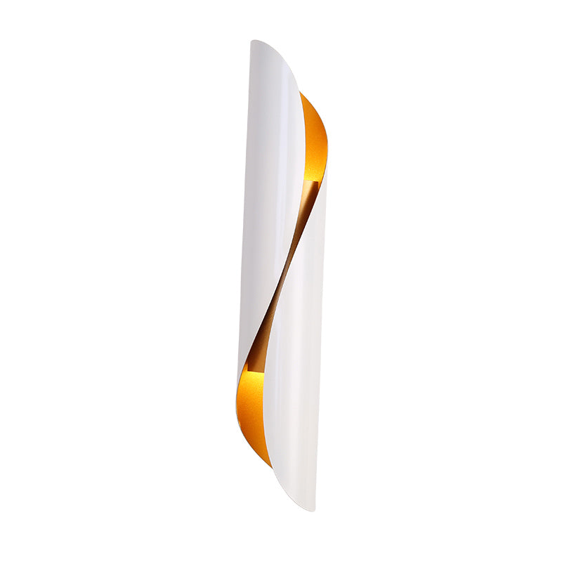 Curved Wall Lighting Fixtures Modern Style 2-Lights Metal Lighting Sconce for Restaurant