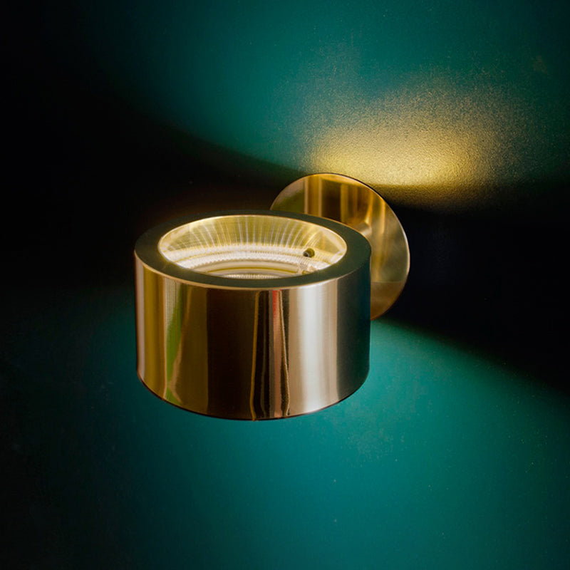 1-Light Round Wall Sconce Lamps Modern Style Brass Wall Light Lamp Sconce for Bedroom