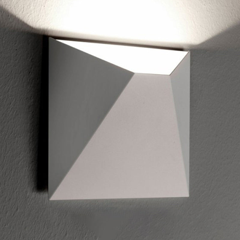 Luces de pared de pared geométricas de aluminio estilo moderno de 1 luces de pared