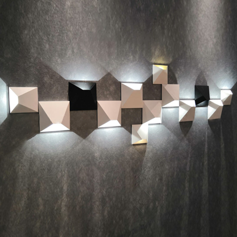 Aluminum Geometric Wall Mounted Wall Lights Modern Style 1-Light Wall Sconces