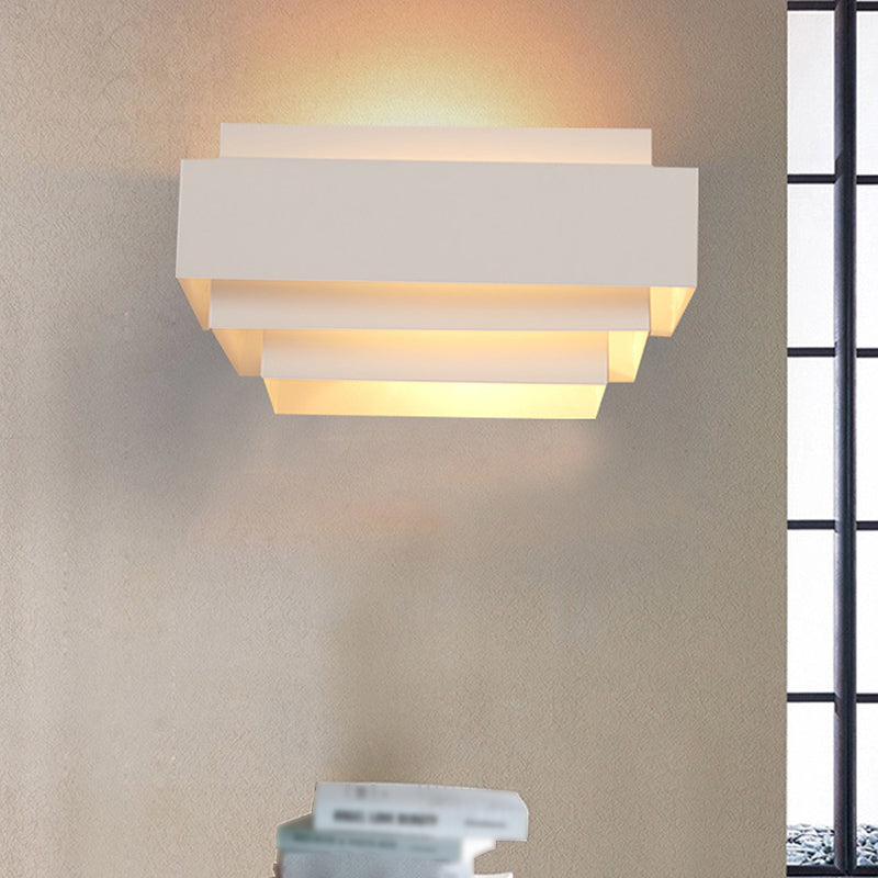 Luces de pared de 2 luces blancas de 2 luces de estilo moderno